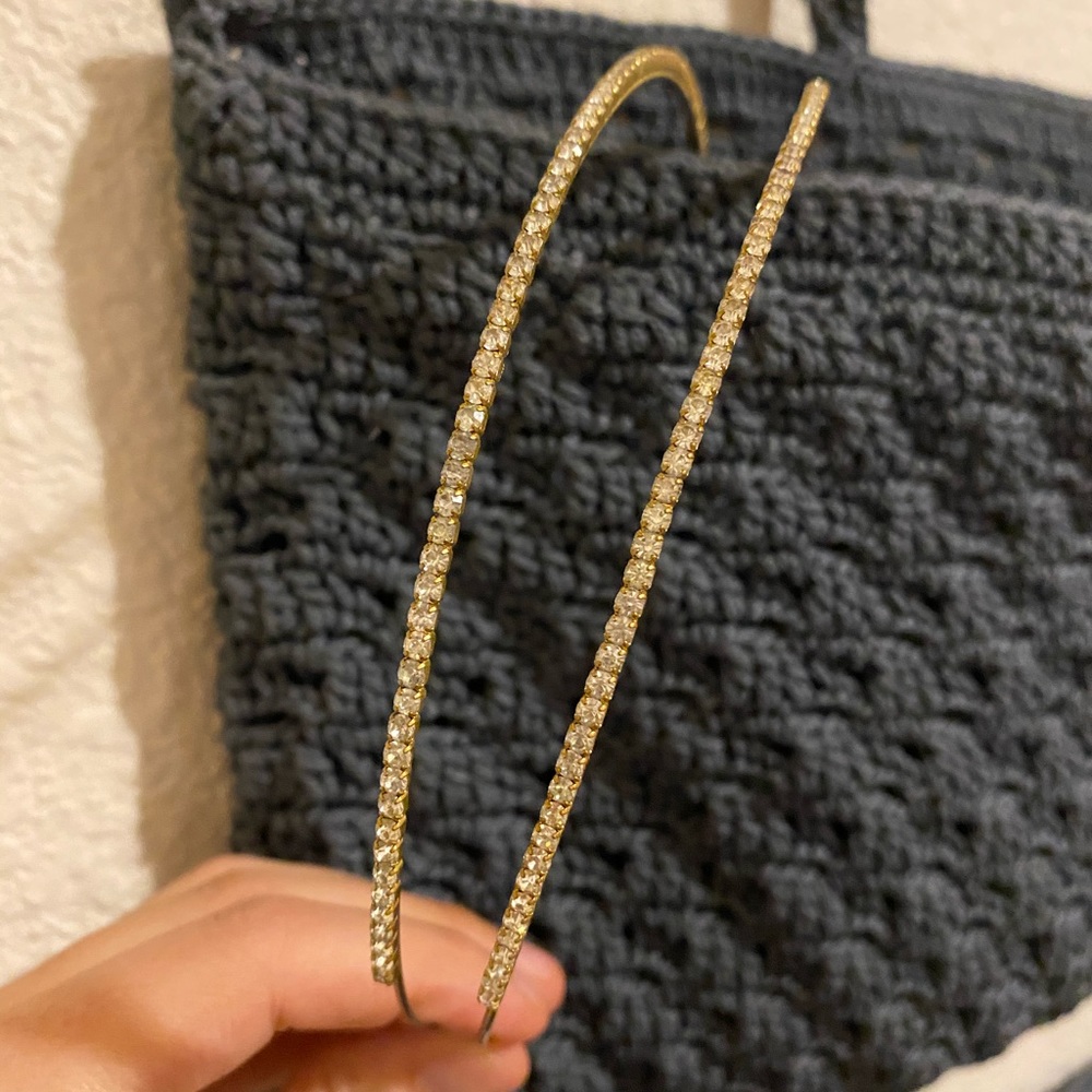Gold crystal headband